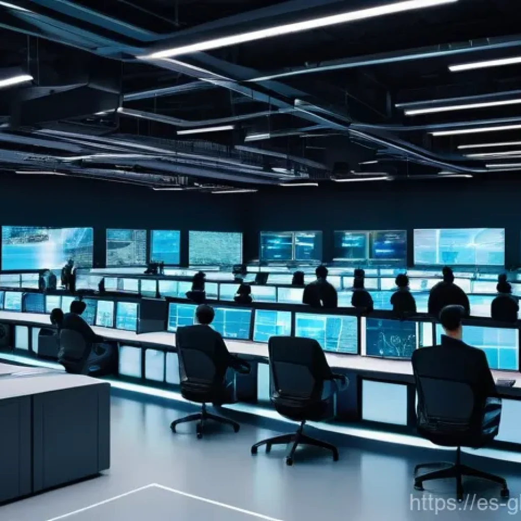 글로벌브릿지와 자원 관리 - **Prompt:** A visually stunning, high-tech logistics hub at dawn. The scene is dominated by sleek, a...